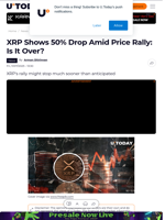 XRP Shows 50% Drop Amid Price Rally: Is It Over?