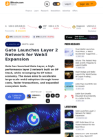 Gate Launches Layer 2 Network for Web3 Expansion – Crypto News Bitcoin News