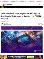 Visa Partners With Aquanow to Expand Stablecoin Settlement