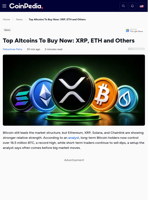 Top Altcoins To Buy Now: XRP, ETH and Others
