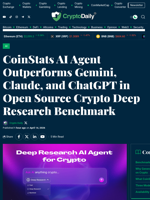 CoinStats AI Agent Outperforms Gemini, Claude, and ChatGPT in Open Source Crypto Deep Research Benchmark - Crypto Daily