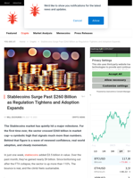Stablecoins Surge Past $260 Billion as Regulation Tightens and Adoption Expands - NullTX