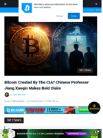 Bitcoin Created By CIA? Chinese Professor Makes Bold Claim