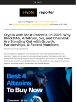 BlockDAG, Arbitrum, Sei & Chainlink: 2025 Coins with Most Potential