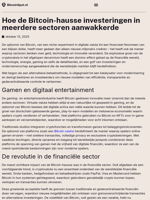 Hoe de Bitcoin-hausse investeringen in meerdere sectoren aanwakkerde