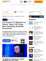 CZ Slams FT Report as False, Says YZi Labs Not Seeking Outside Investors – Crypto News Bitcoin News
