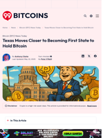 Texas to Hold Bitcoin If Governor Signs Groundbreaking Bill