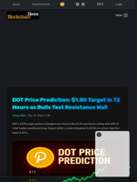 DOT Price Prediction: $1.50 Target in 72 Hours as Bulls Test Resistance Wall - Blockchain.News