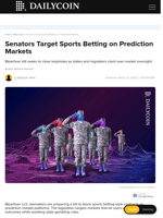 Senators Target Sports Betting on Prediction Markets - DailyCoin