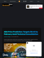 ADA Price Prediction: Targets $0.43 by February Amid Technical Consolidation - Blockchain.News