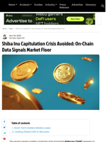 Shiba Inu Capitulation Crisis Avoided: On-Chain Data Signals Market Floor