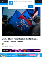 Vive le Bitcoin! French Football Giant Embraces BTC as Treasury Reserve