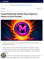 Could MAGAX Be 2025’s Most Explosive Meme-to-Earn Presale?