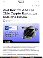 Zaif Review 2026: Is This Crypto Exchange Safe or a Scam?