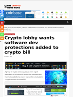 Crypto lobby wants software dev protections added to crypto bill - The Crypto News Wire