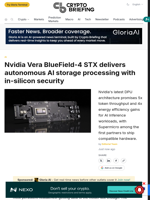 Nvidia Vera BlueField-4 STX delivers autonomous AI storage processing with in-silicon security