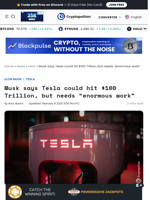 Musk says Tesla could hit $100 Trillion, but needs 