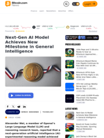 Next-Gen AI Model Achieves New Milestone in General Intelligence – Technology Bitcoin News
