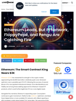 Ethereum Leads, But Pi Network, FloppyPepe, and Pengu Are Catching Fire | Live Bitcoin News