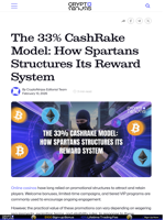 The 33% CashRake Model: How Spartans Structures Its Reward System – CryptoNinjas