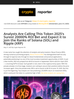 Analysts Are Calling This Token 2025's Surest 20000% ROI Bet and Expect it to Join the Ranks of Solana (SOL) and Ripple (XRP)