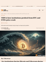 THIS is how institutions profited from BTC and ETH's price crash - AMBCrypto