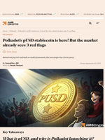 Polkadot’s pUSD stablecoin is here! But the market already sees 3 red flags - AMBCrypto