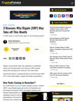 3 Reasons Why Ripple (XRP) May Take off This Month