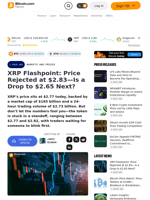 XRP Flashpoint: Price Rejected at $2.83—Is a Drop to $2.65 Next? – Markets and Prices Bitcoin News