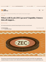 Where will Zcash [ZEC] go next? Liquidity, Futures data all suggest... - AMBCrypto