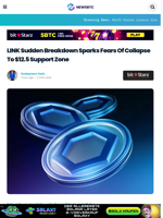 LINK Sudden Breakdown Sparks Fears Of Collapse To $12.5 Support Zone
