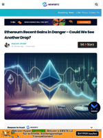 Ethereum Recent Gains in Danger – Could We See Another Drop?