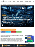 Crypto Betting Platform Polymarket Lands Exclusive MLB Partnership | Live Bitcoin News