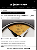 Can Chinese Dip Buyers Keep Gold Above $4,000?