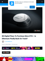 Bit Digital Plans To Purchase More ETH: Is Ethereum Finally Back on Track?