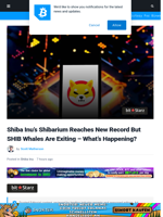 Shiba Inu’s Shibarium Reaches New Record But SHIB Whales Are Exiting – What’s Happening? | Bitcoinist.com