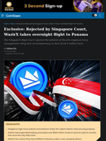 Rejected by Singapore Court, WazirX takes overnight flight to Panama