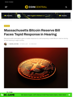 Massachusetts Bitcoin Reserve Bill Faces Tepid Response in Hearing - CoinCentral