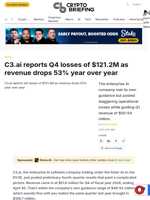 C3.ai reports Q4 losses of $121.2M as revenue drops 53% year over year