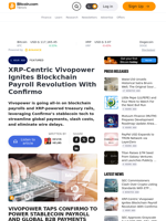 XRP-Centric Vivopower Ignites Blockchain Payroll Revolution With Confirmo – Featured Bitcoin News