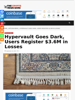Hypervault Goes Dark, Users Register $3.6M in Losses - The Crypto News Wire
