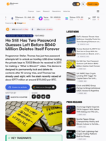 He Still Has Two Password Guesses Left Before $840 Million Deletes Itself Forever