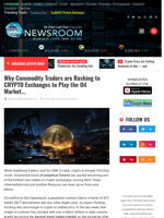 
Why Commodity Traders are Rushing to CRYPTO Exchanges to Play the Oil Market... | Cryptocurrency News Live | Breaking Crypto News - Realtime Prices, Analysis, Predictions...
