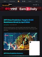 APT Price Prediction: Targets $1.03 Resistance Break by April 2026 - Blockchain.News