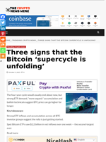 Three signs that the Bitcoin ‘supercycle is unfolding’ - The Crypto News Wire