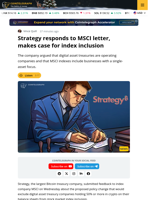 The Case for and Against Crypto Companies' Inclusion in Stock Indexes