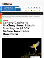 Canary Capital’s McClurg Sees Bitcoin Soaring to $150K Before Inevitable Downturn - The Crypto News Wire
