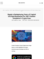 Ripple Is Redeploying Years of Capital Into Real Businesses for XRP: Franklin Templeton’s Crypto Exec | The Crypto Basic
