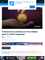Pi Network Faces Obstacles As Price Wobbles Below $1, What’s Happening? | Bitcoinist.com