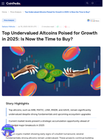 Top Undervalued Altcoins Poised for Growth in 2025: Is Now the Time to Buy?
